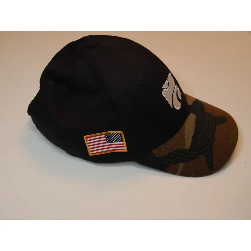 K-State Hat Nike Camo USA Flag Wildcats Legacy91 Military Kansas State KSU Strap